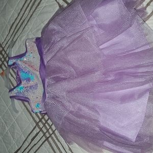 Girls ruffle sequin dress